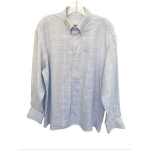 Giampaolo 100% Linen Italian Men Shirt Sz L